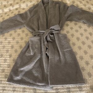 Barefoot Dreams Solid Robe Moonbeam (bluish gray)